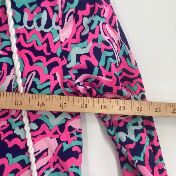 Lilly Pulitzer Rylie Cover Up Dress in Resort Navy Pop Up Lobstah Roll Small - Picture 12 of 13